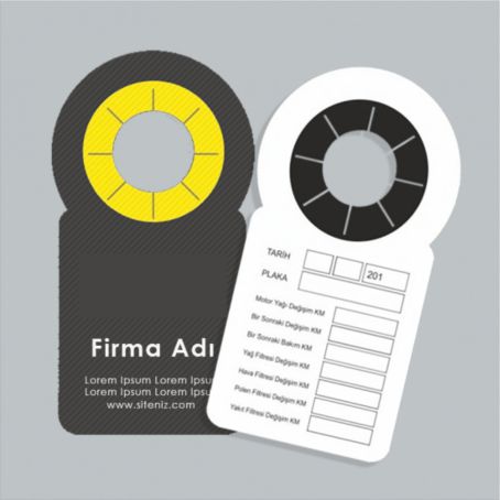 Oto Yağ Kartı Örnekleri