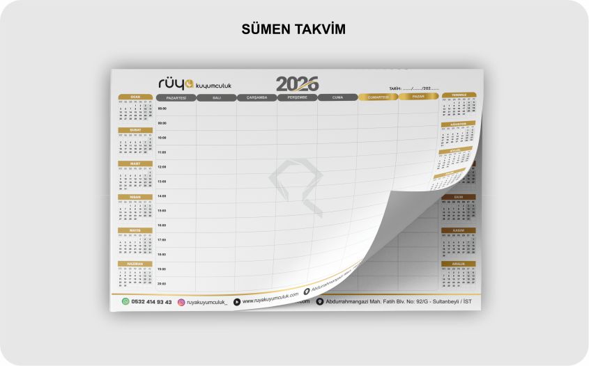 Sümen Takvim Görseli
